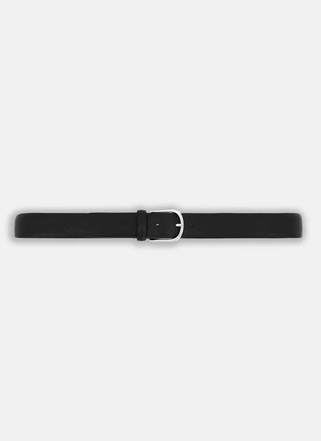Fursac Black Leather Belt Saffiano Black Leather Hot