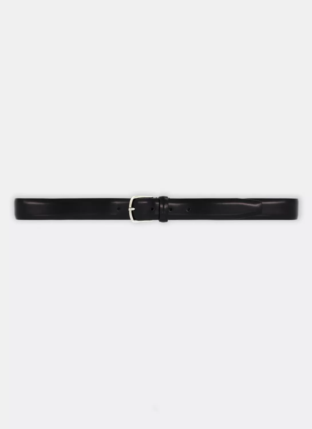 Fursac Black Leather Belt Smooth Black Leather Shop