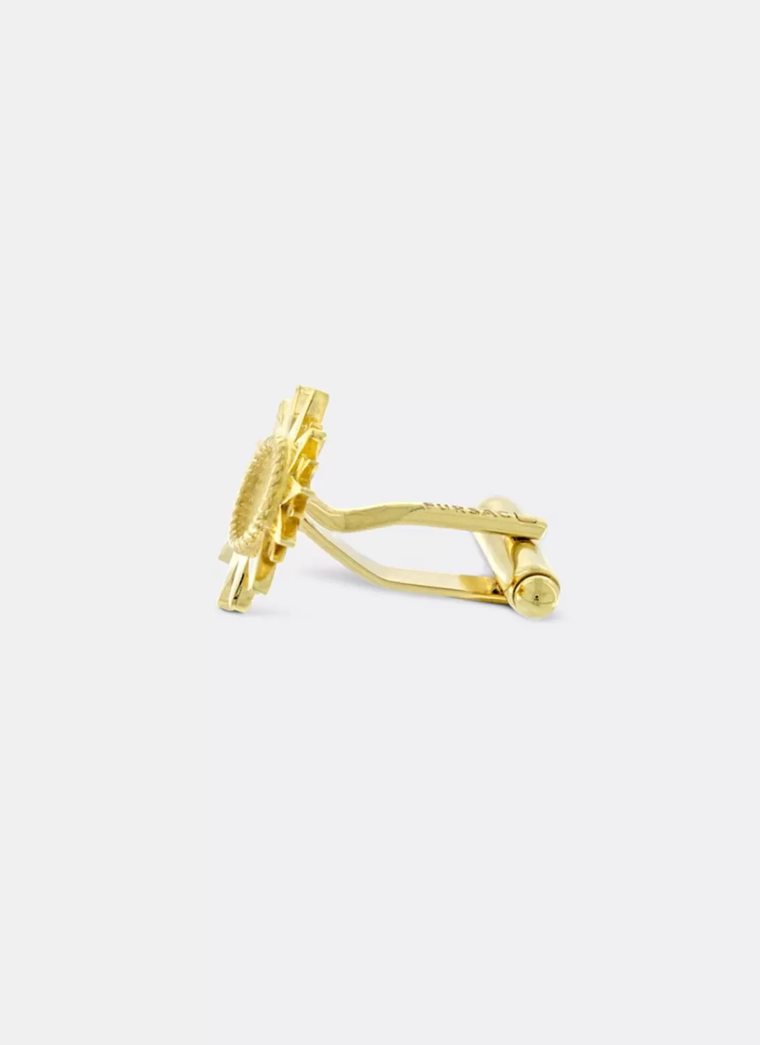 Fursac Brass Cufflinks Golden Fashion