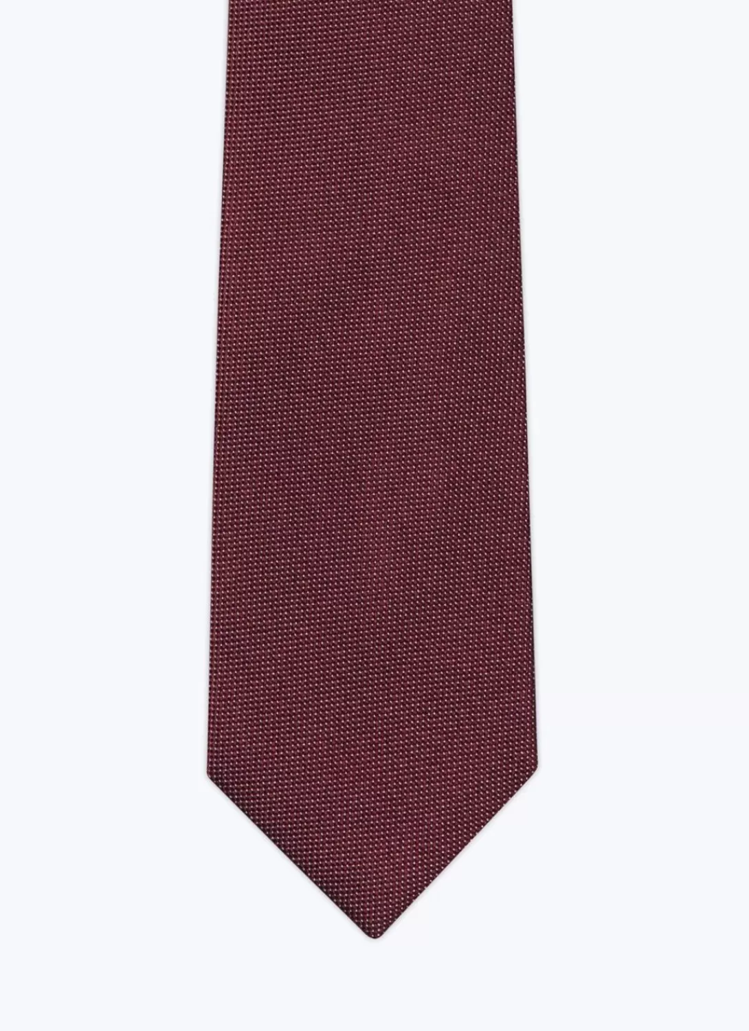 Fursac Burgundy Silk Jacquard Tie Burgundy - Dotted Swiss Discount