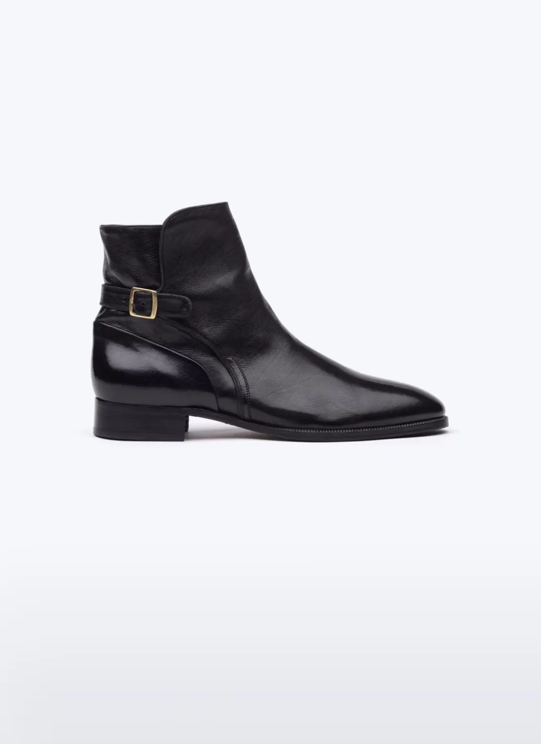 Fursac Calfskin Leather Jodhpur Boots Black Discount