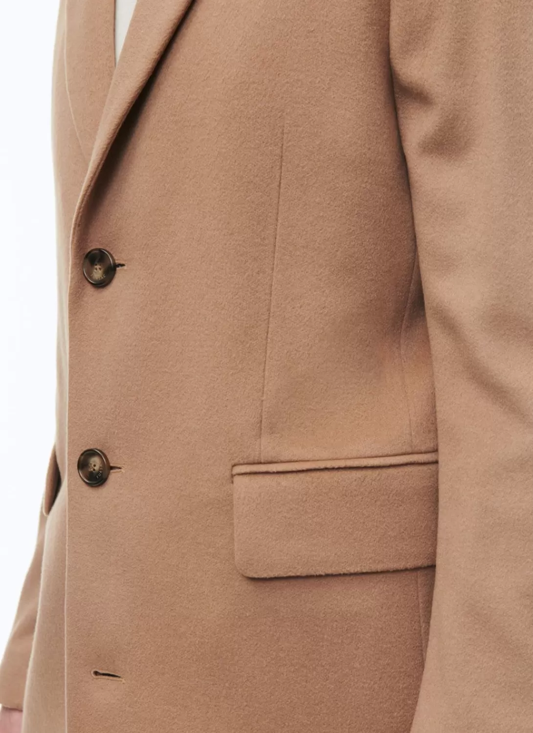 Fursac Cashmere Coat Camel New