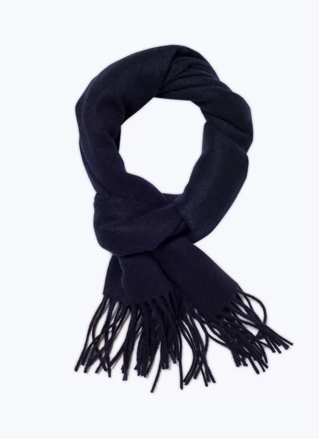 Fursac Cashmere Scarf Navy Blue Sale