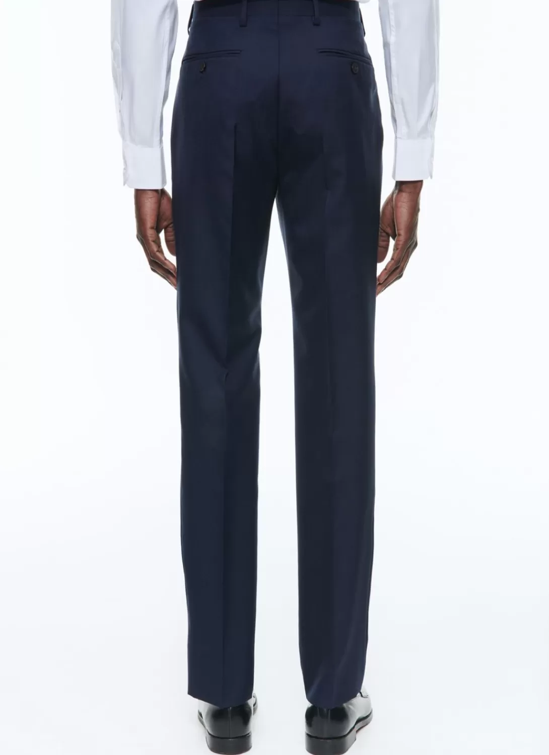 Fursac Certified Fresco Wool Trousers Navy Blue Hot