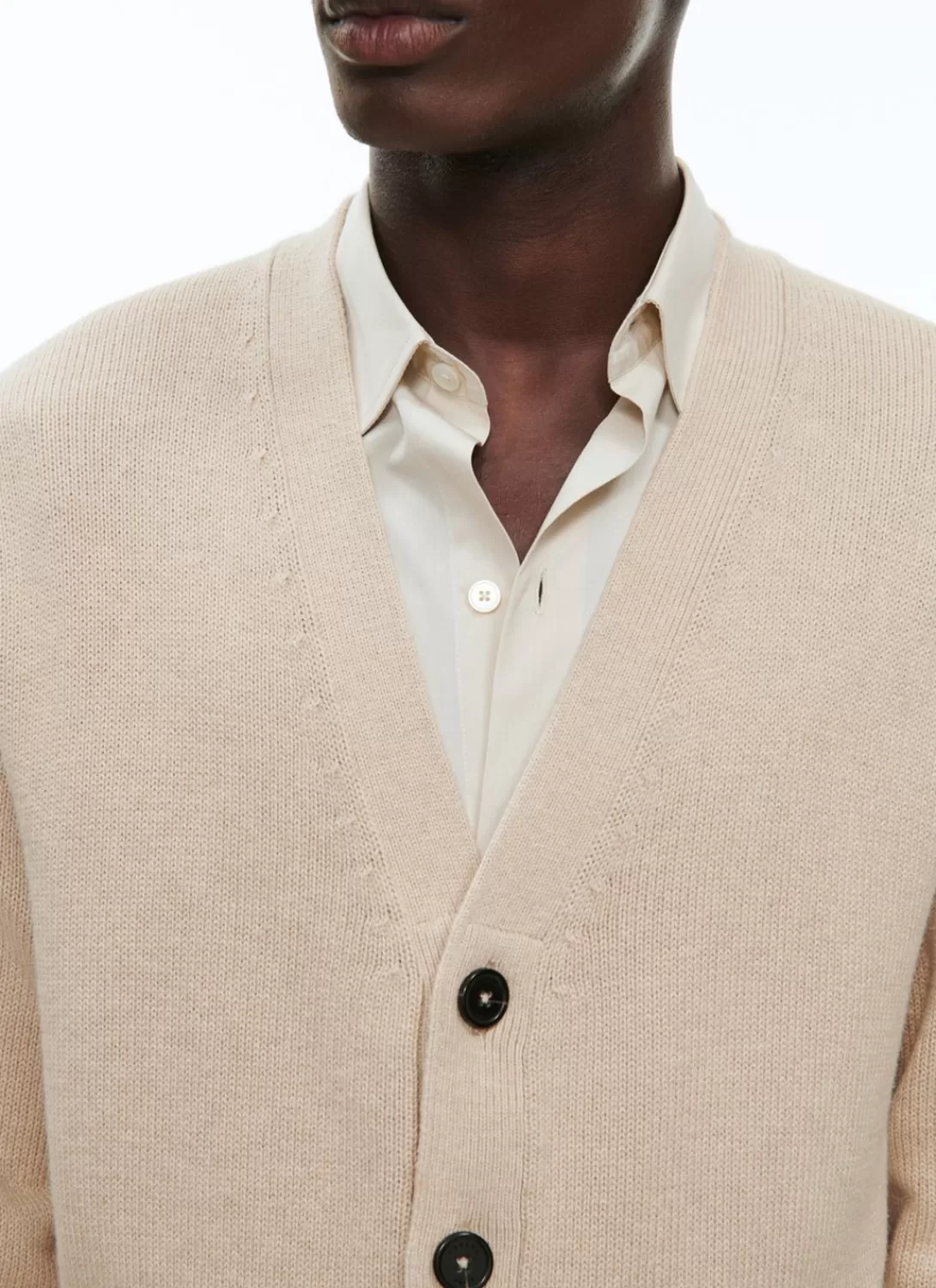 Fursac Cotton And Cashmere Cardigan Beige Hot