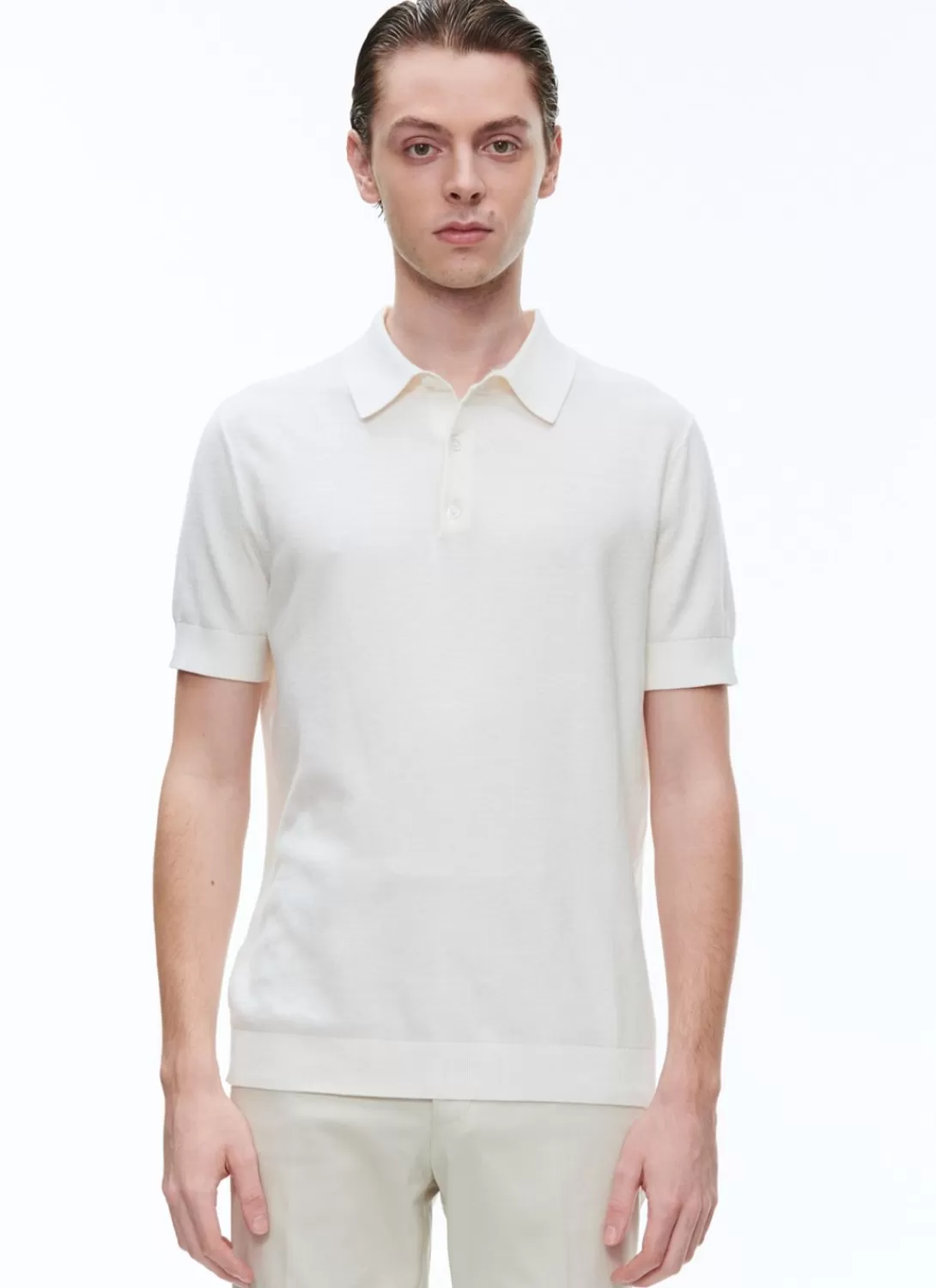 Fursac Cotton And Cashmere Polo Ecru Fashion