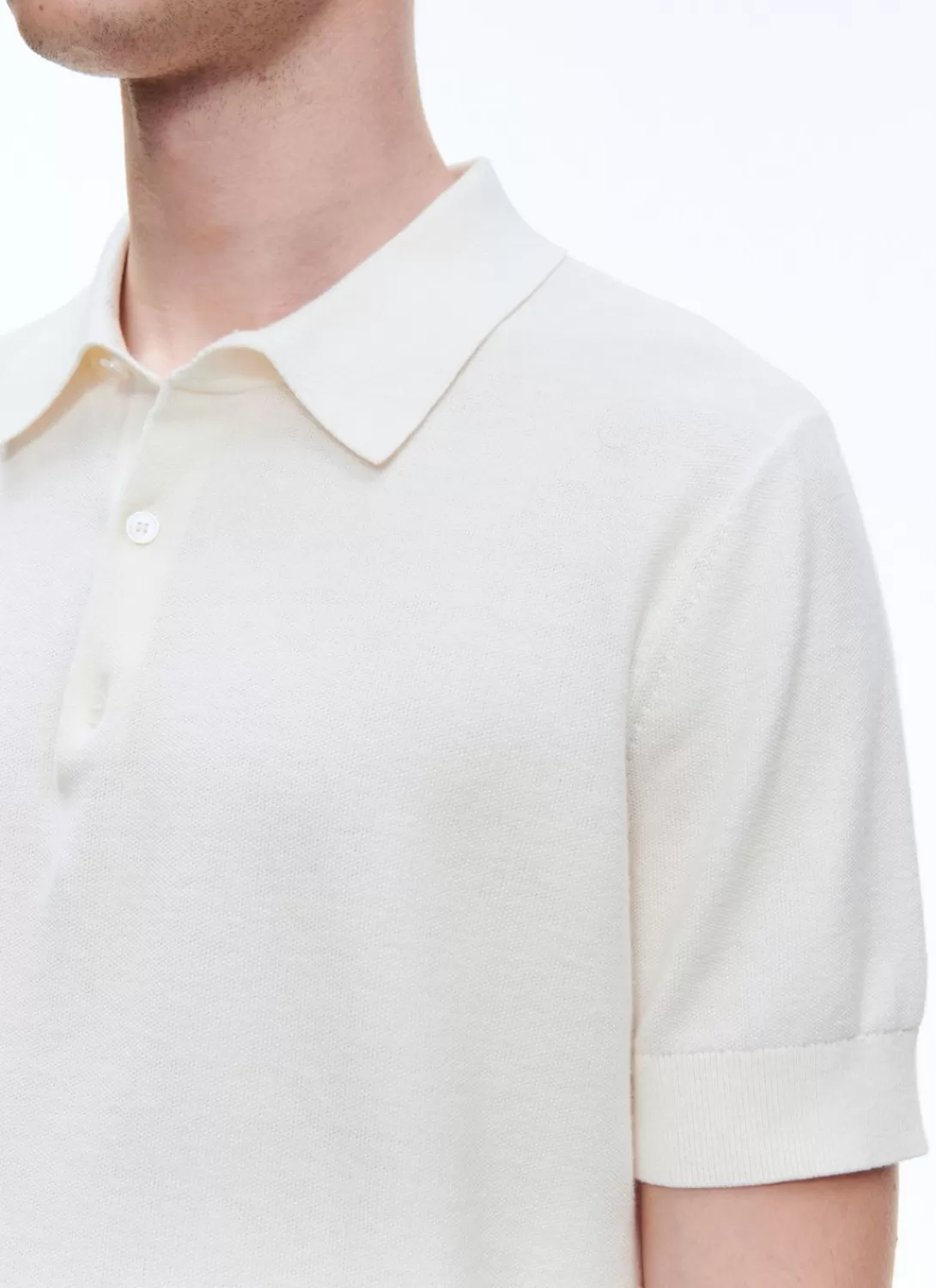 Fursac Cotton And Cashmere Polo Ecru Fashion