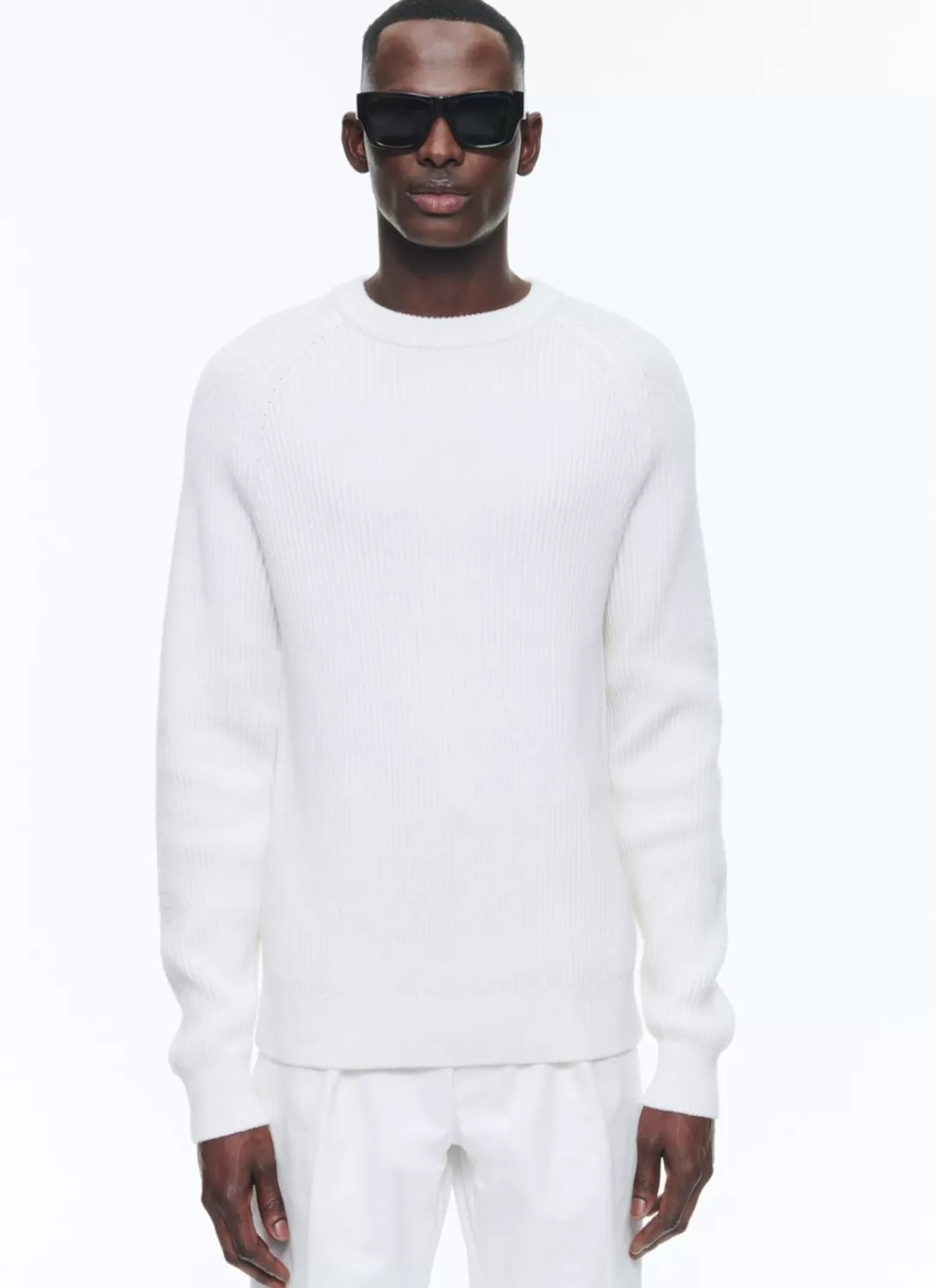 Fursac Cotton And Certified Wool Sweater Ecru Best Sale