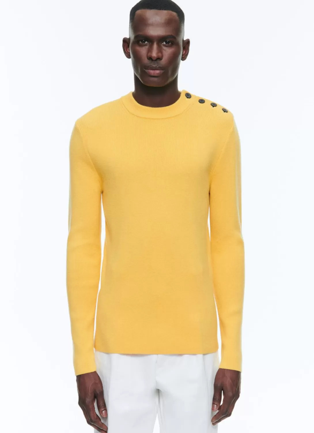 Fursac Cotton And Certified Wool Sweater Yellow Store