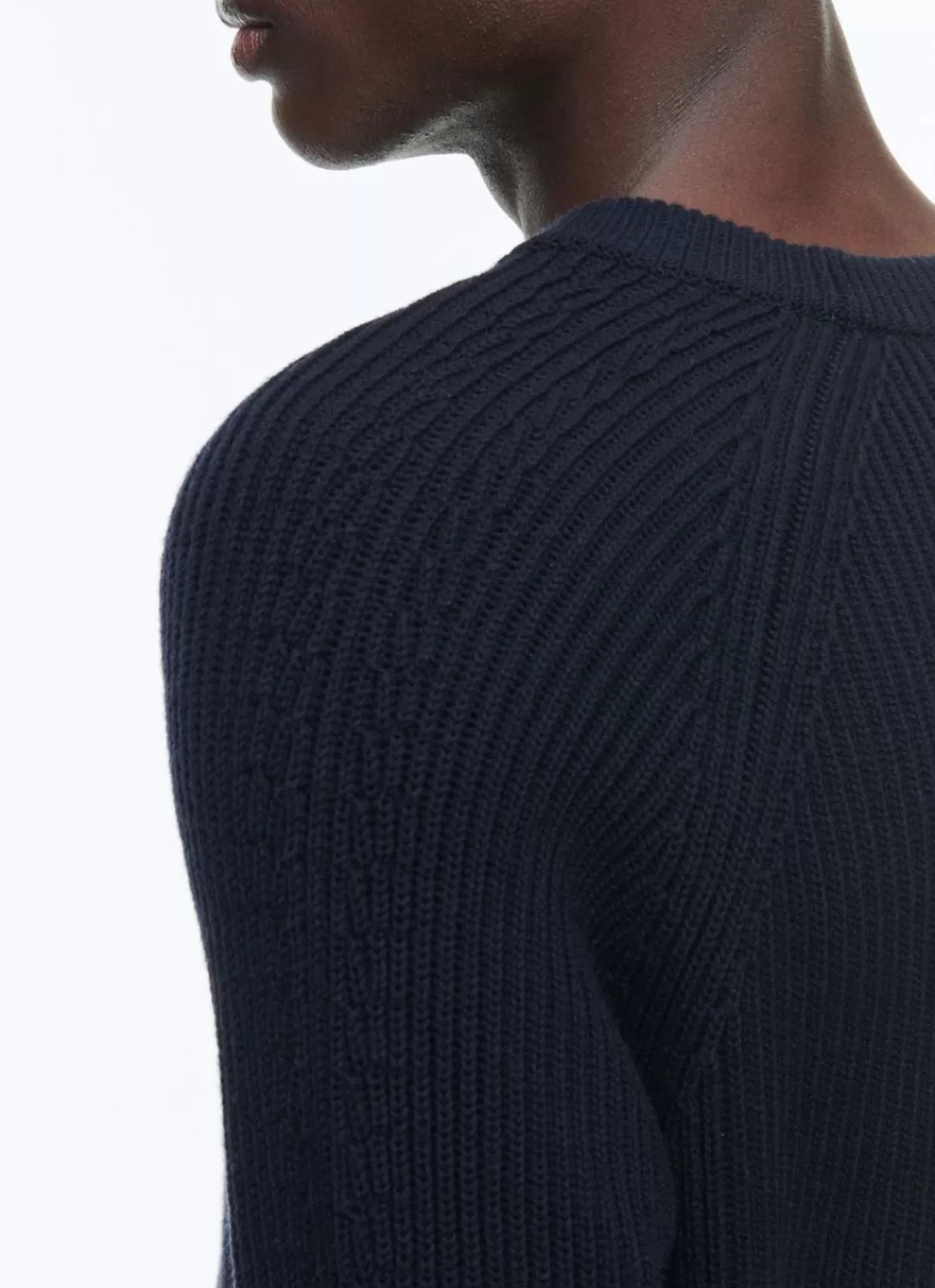 Fursac Cotton And Certified Wool Sweater Navy Blue Hot