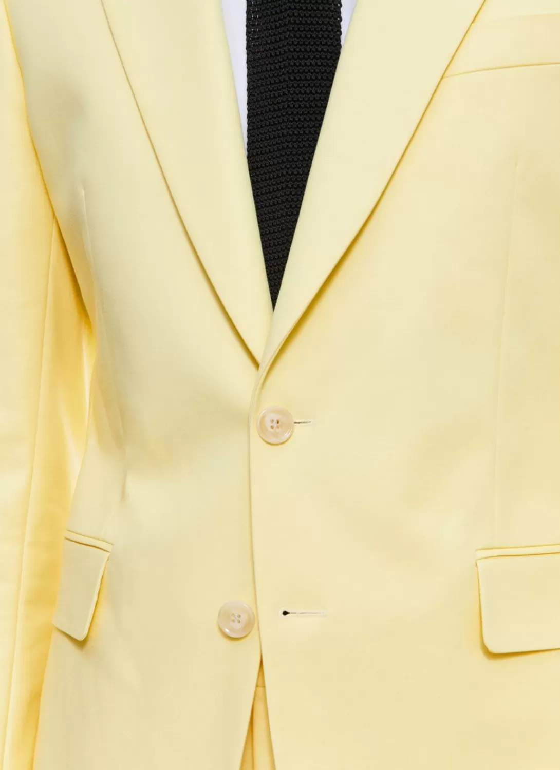 Fursac Cotton Canvas Fitted Suit Light Yellow Shop