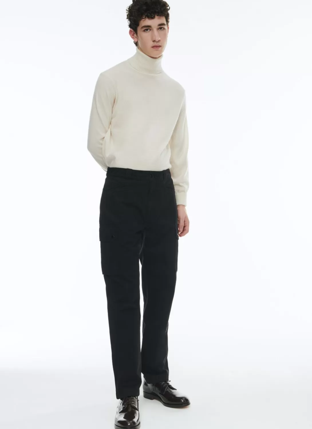 Fursac Cotton Cargo Trousers With Multipockets Black Discount