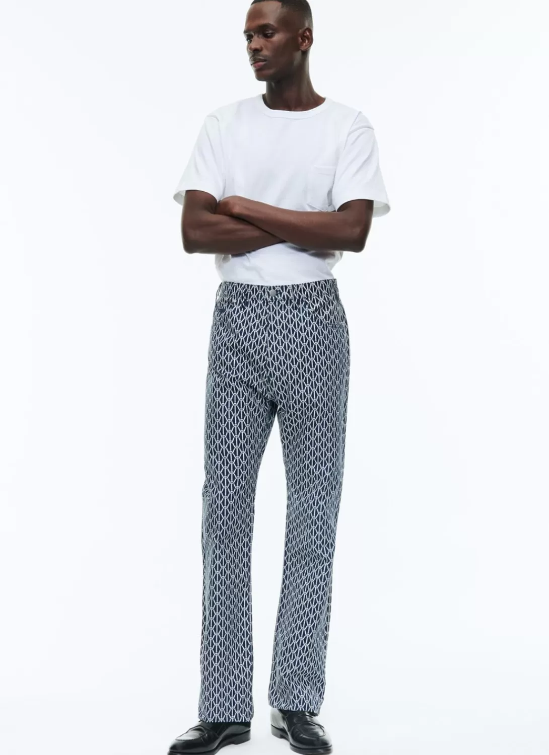 Fursac Cotton Denim 5-Pocket Trousers Navy Blue Best Sale