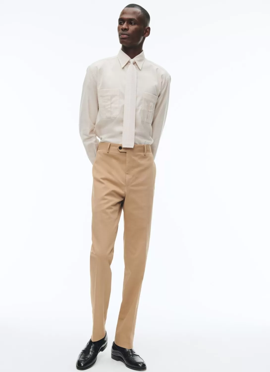 Fursac Cotton Flannel Overshirt Beige Fashion
