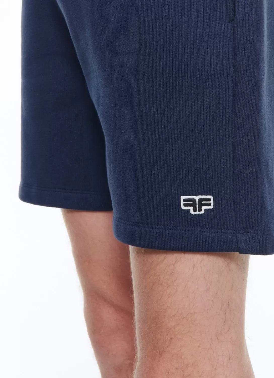 Fursac Cotton Jersey Shorts Navy Blue Flash Sale