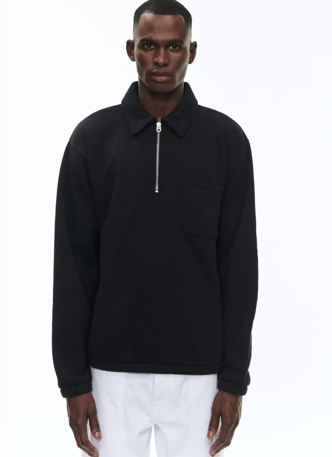 Fursac Cotton Jersey Sweatshirt Black Cheap