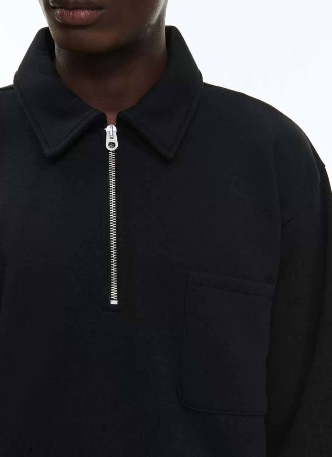 Fursac Cotton Jersey Sweatshirt Black Cheap