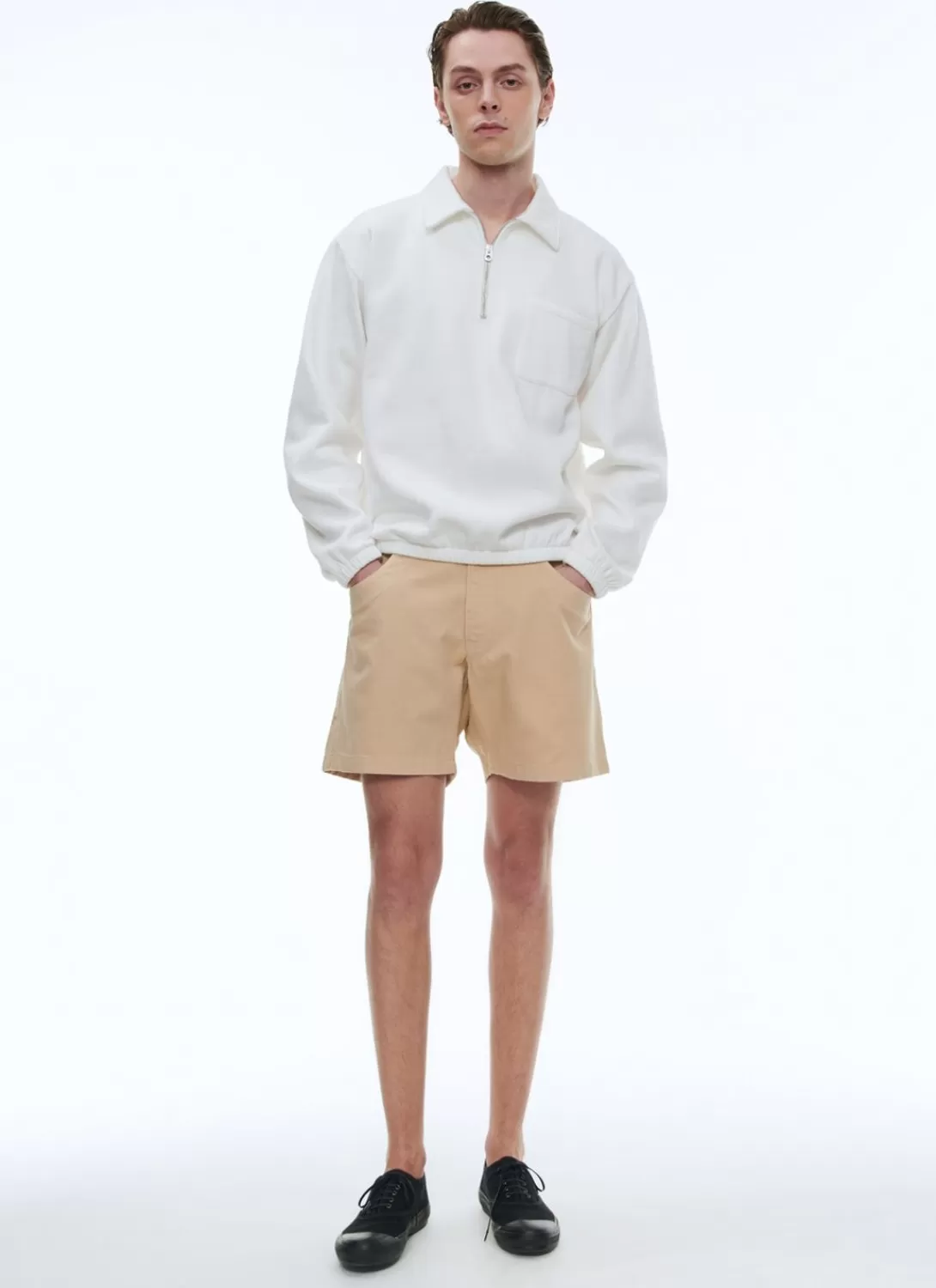 Fursac Cotton Jersey Sweatshirt White Clearance