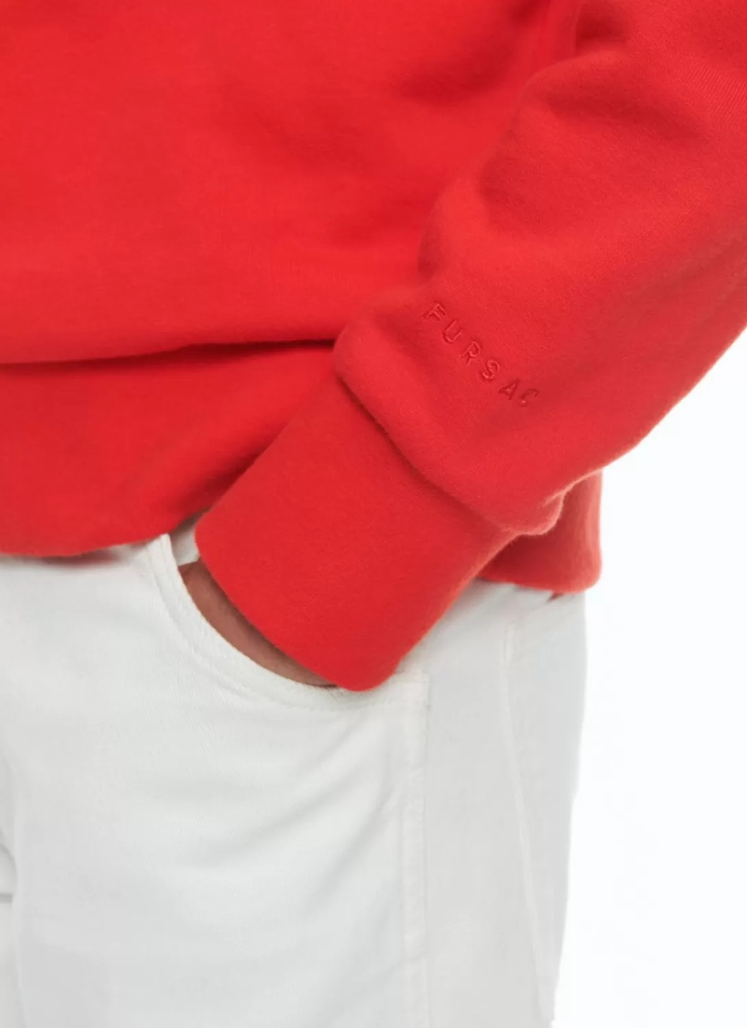 Fursac Cotton Jersey Sweatshirt Red Store
