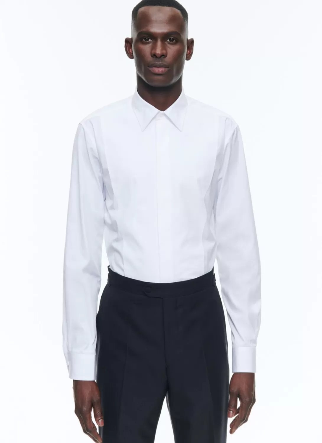 Fursac Cotton Shirt With Breast Plate White Hot