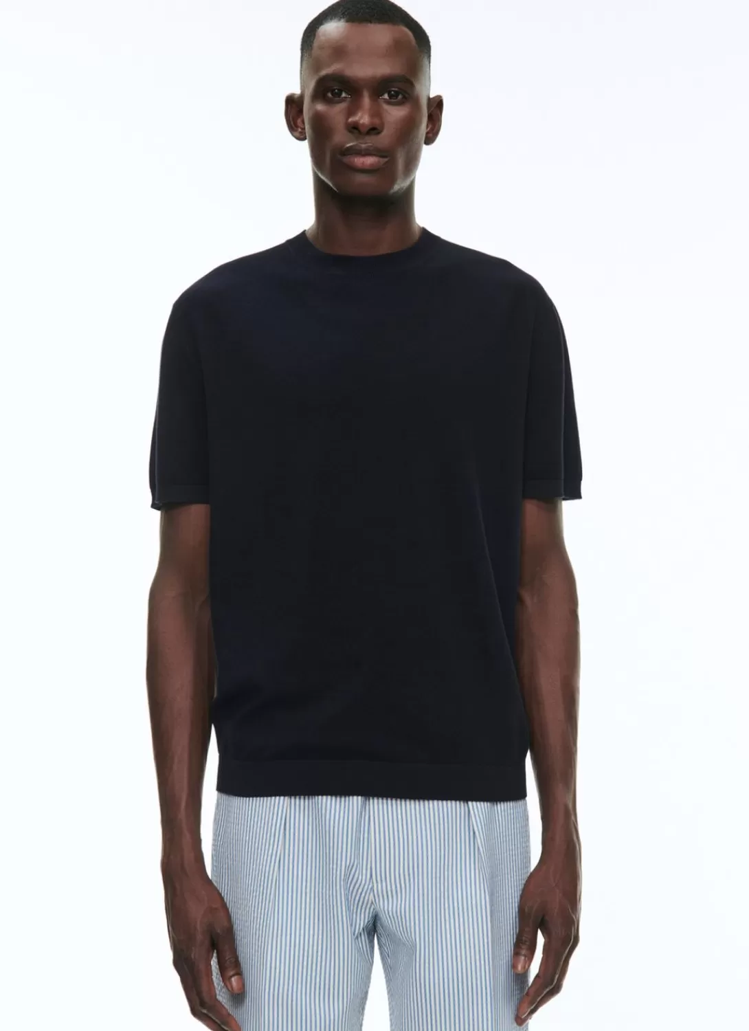 Fursac Cotton T-Shirt Navy Blue Cheap