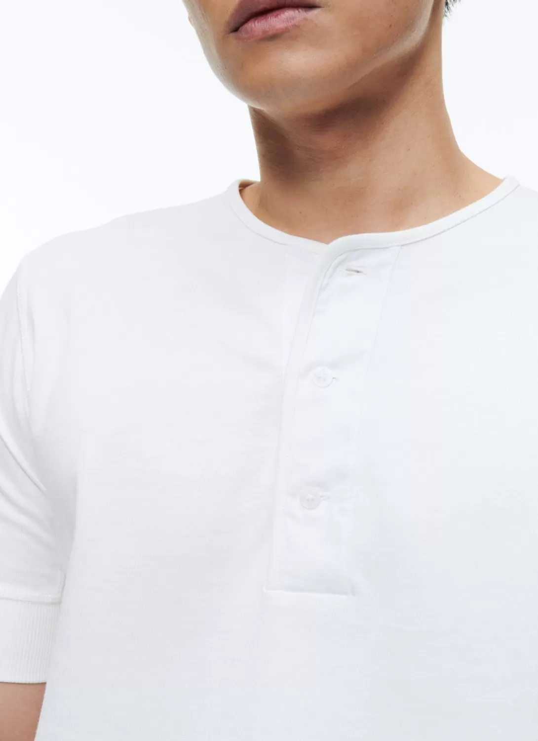 Fursac Cotton T-Shirt With Tunisian Collar White Shop