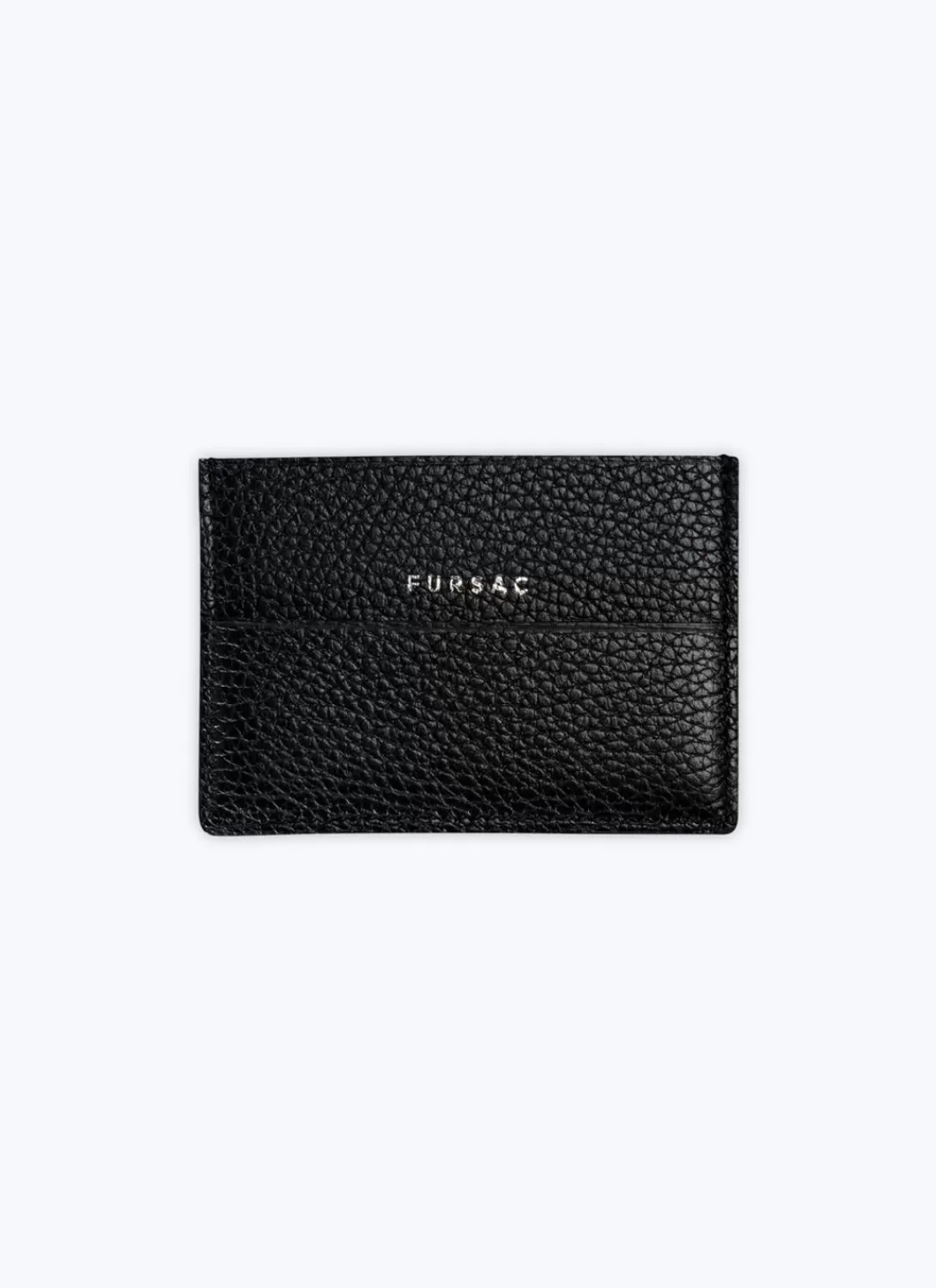 Fursac Grained Leather Card Holder Black Cheap