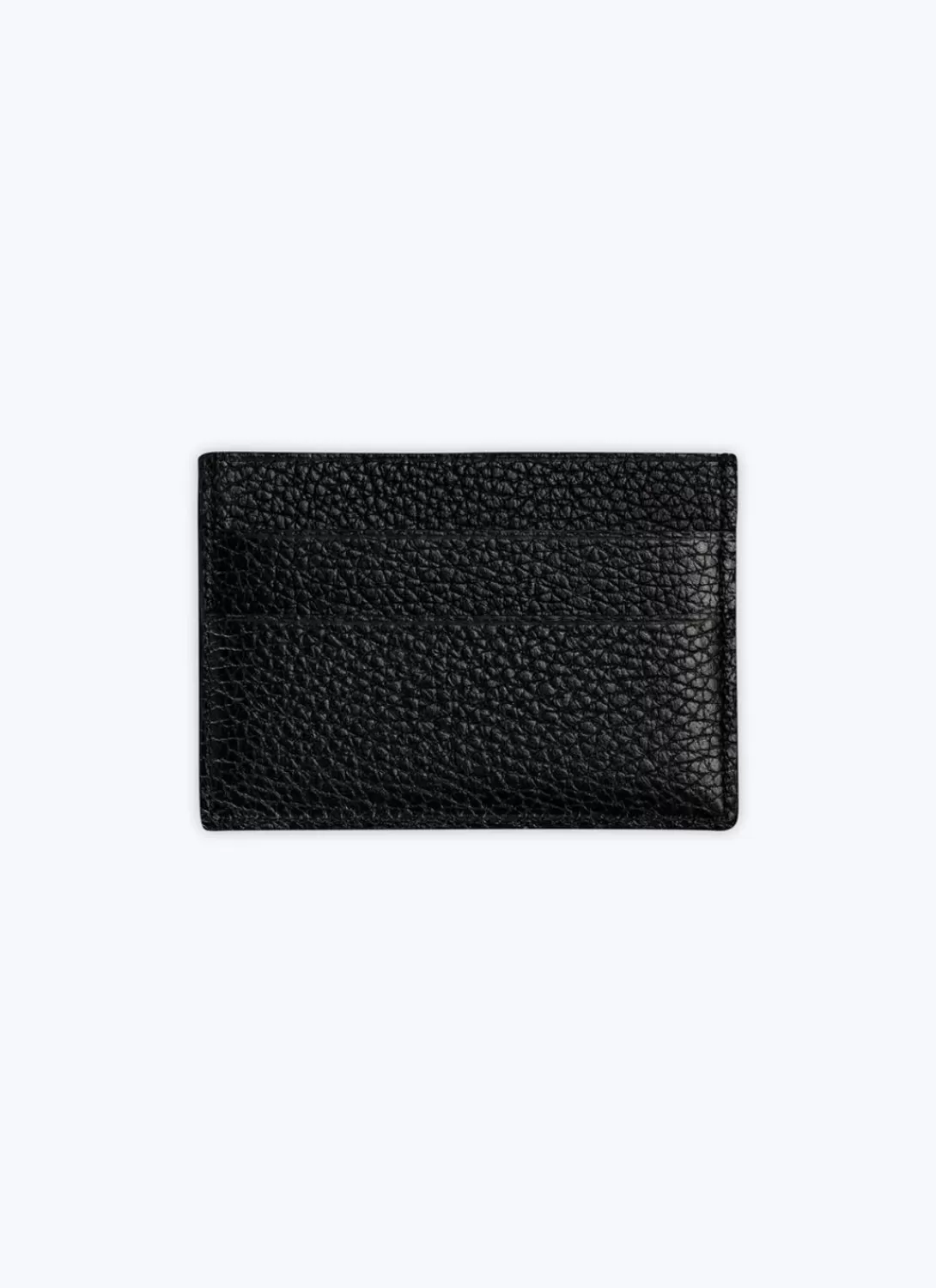 Fursac Grained Leather Card Holder Black Cheap