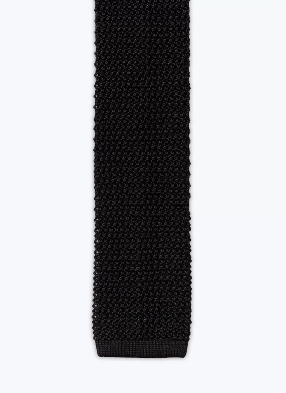 Fursac Knitted Silk Tie Black Best