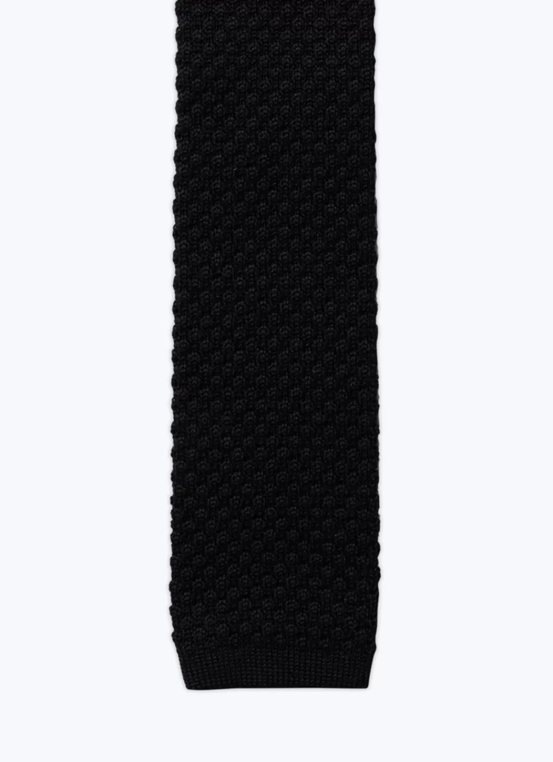 Fursac Knitted Wool Tie Black Discount
