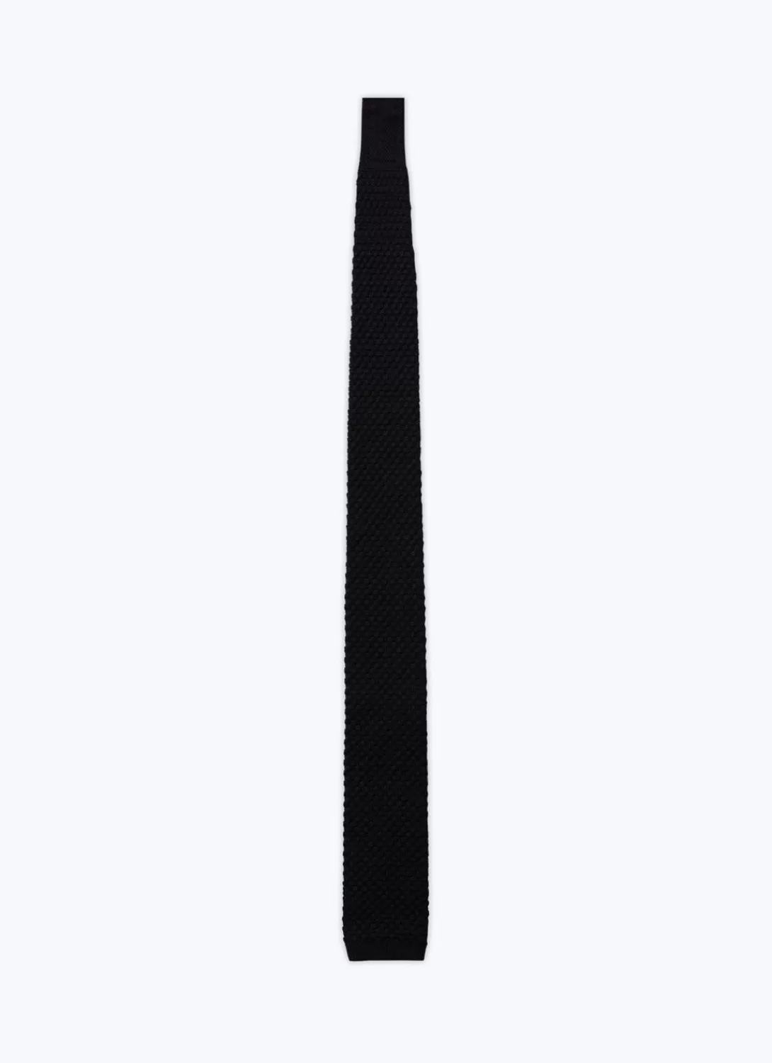 Fursac Knitted Wool Tie Black Discount
