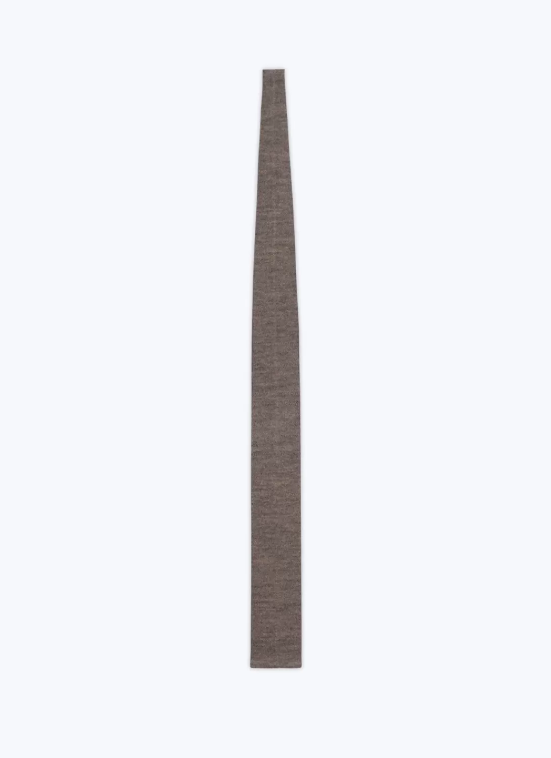 Fursac Knitted Wool Tie Taupe Grey Flash Sale