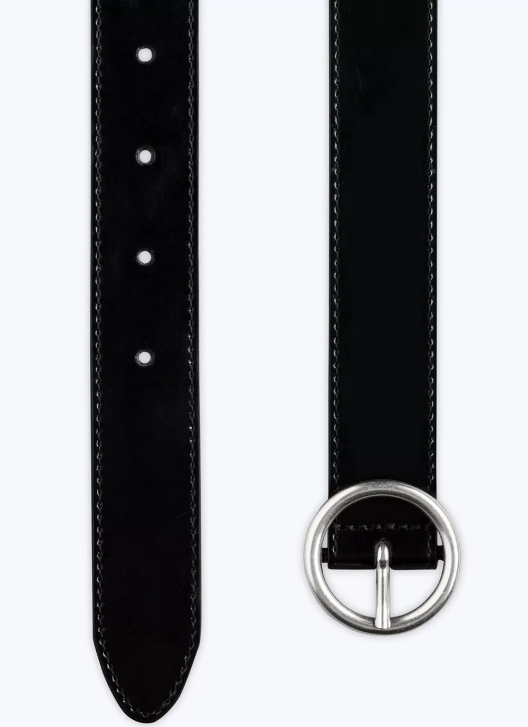 Fursac Leather Belt Black Fashion