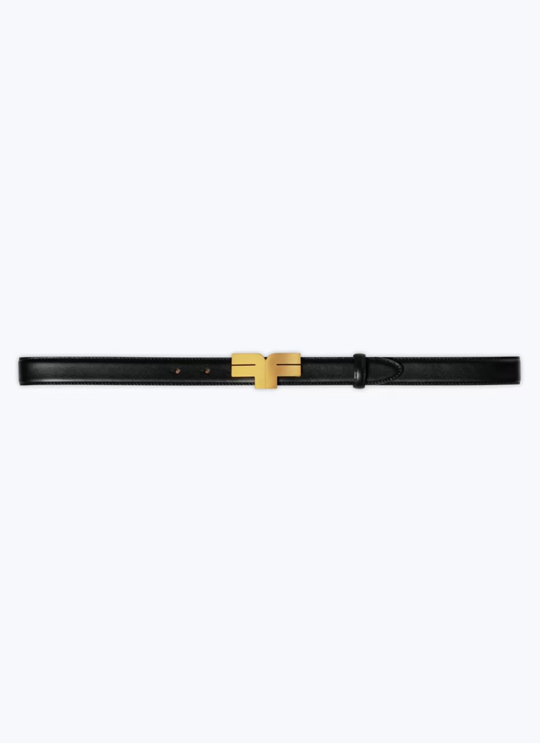 Fursac Leather Belt With Buckle Black Discount