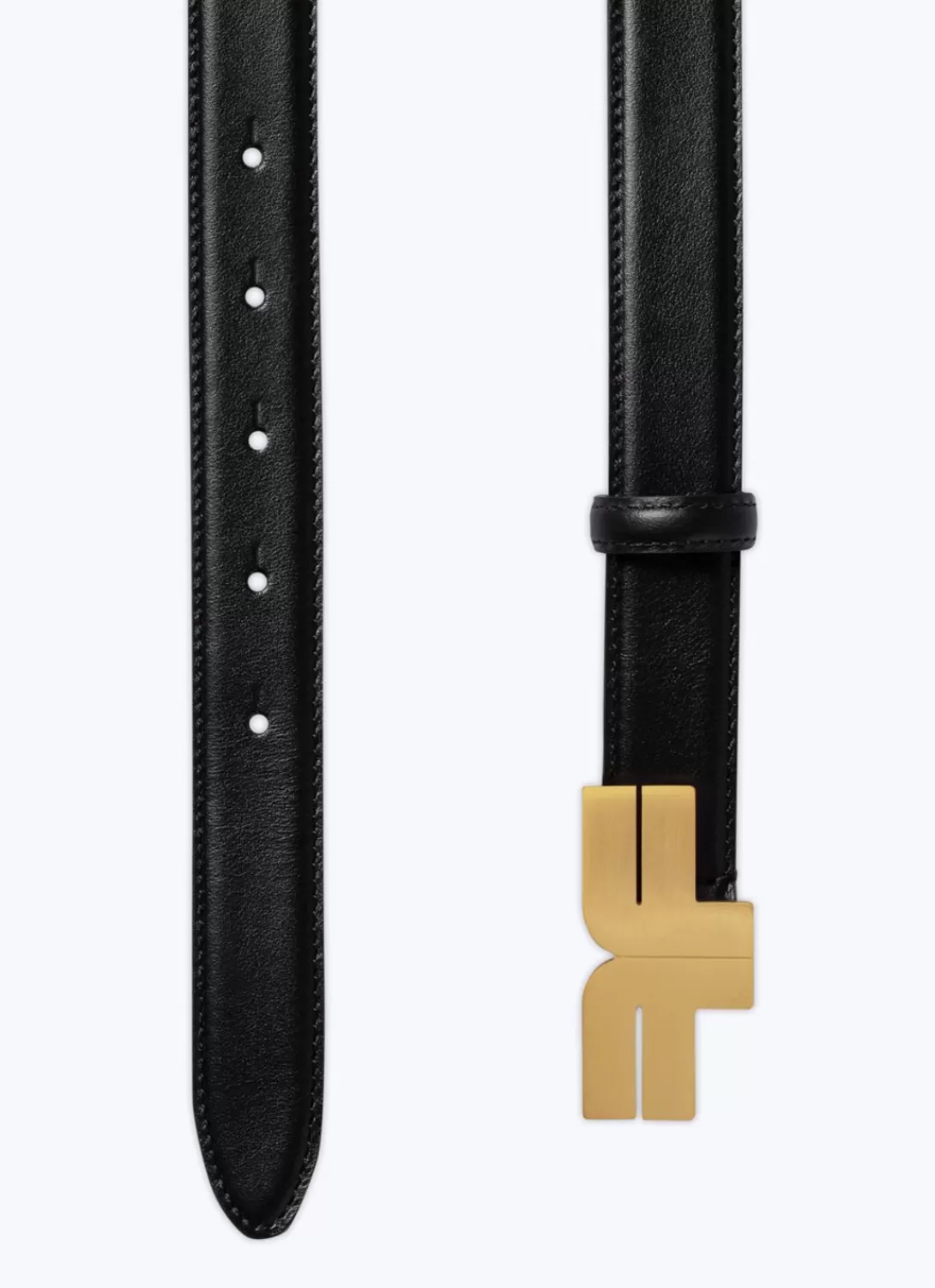 Fursac Leather Belt With Buckle Black Discount
