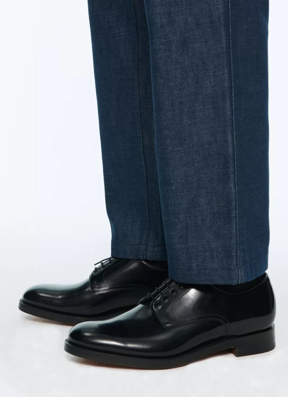 Fursac Leather Derby Shoes Black Store