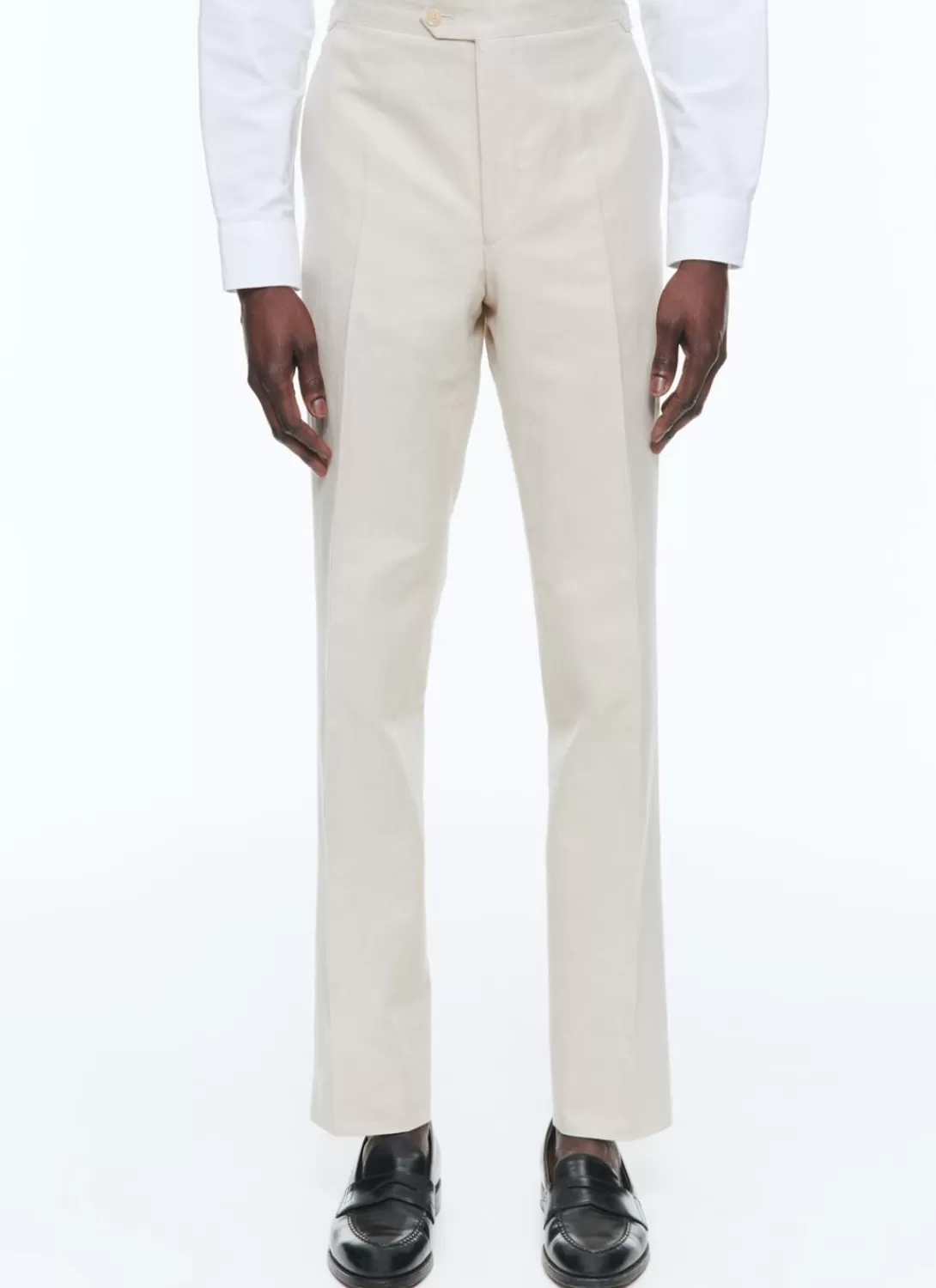 Fursac Linen And Certified Cotton Trousers Beige New