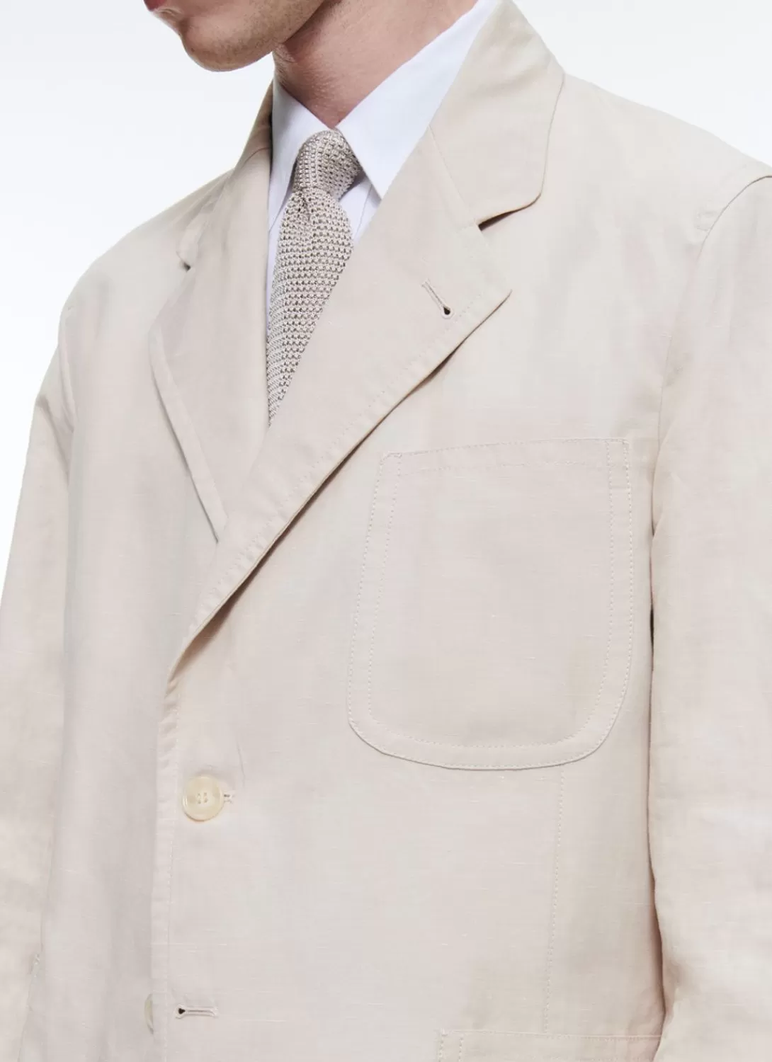 Fursac Linen And Cotton Slack Suit Beige Hot
