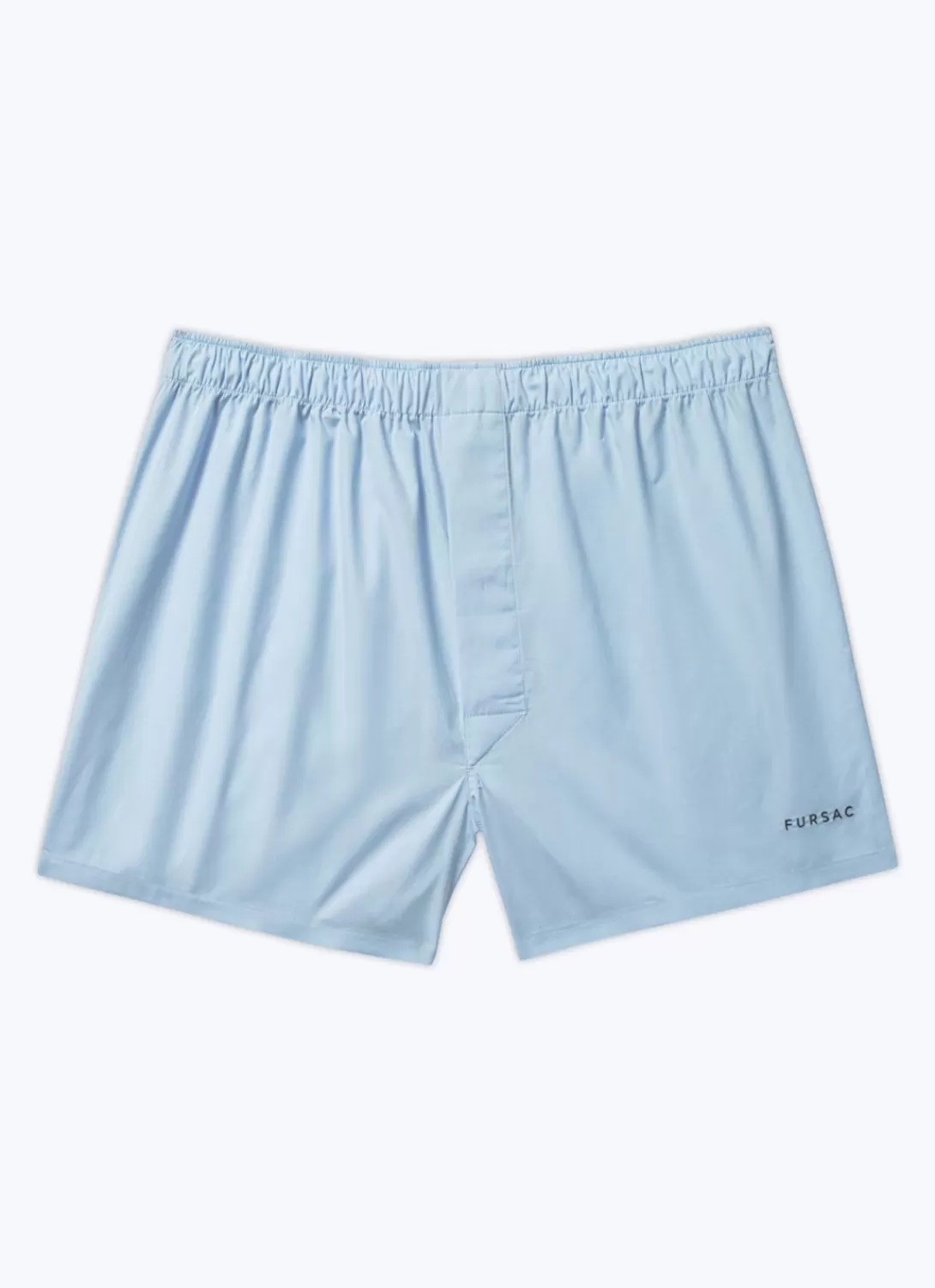 Fursac Lot Of 2 Cotton Boxer Shorts With Embroidery White And Blue - Fursac Embroidery Best Sale