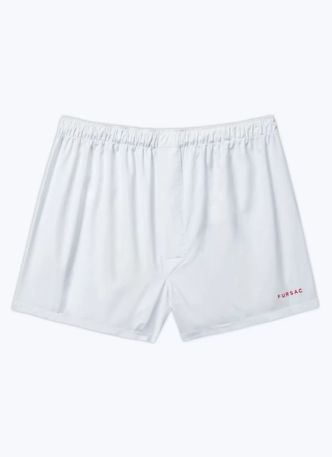 Fursac Lot Of 2 Cotton Boxer Shorts With Embroidery White And Blue - Fursac Embroidery Best Sale
