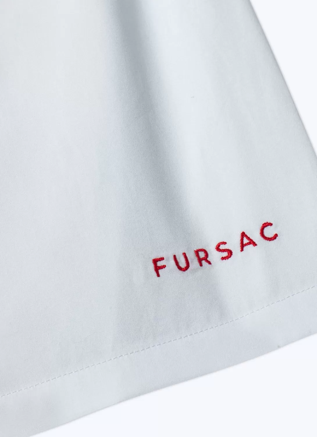 Fursac Lot Of 2 Cotton Boxer Shorts With Embroidery White And Blue - Fursac Embroidery Best Sale