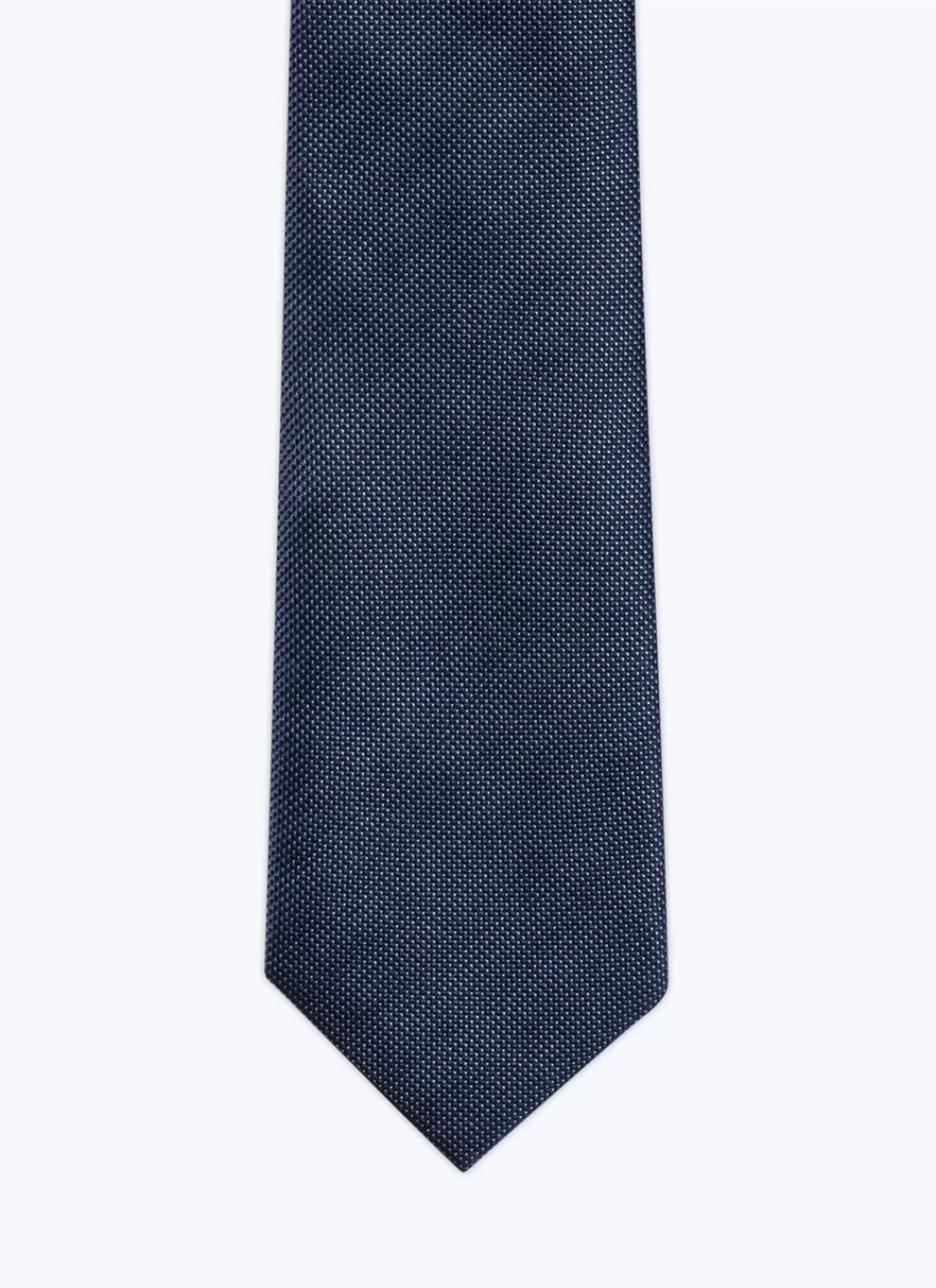 Fursac Micro Weaved Silk Tie Navy Blue Sale