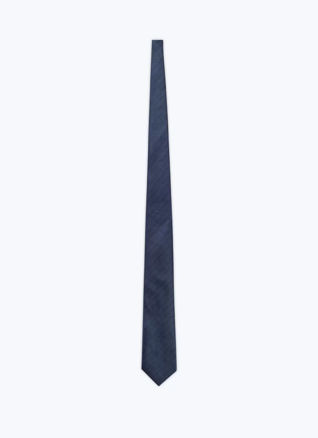 Fursac Micro Weaved Silk Tie Navy Blue Sale