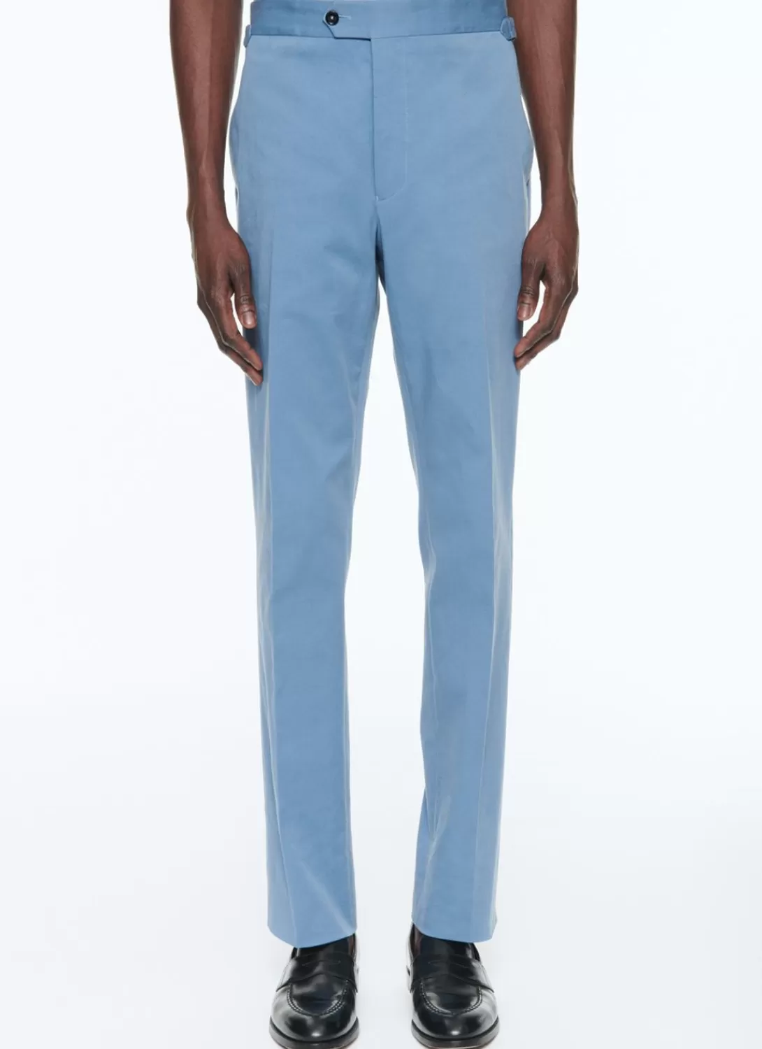 Fursac Organic Cotton Gabardine Trousers Indian Blue Cheap