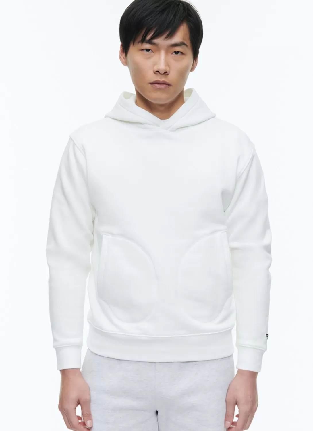 Fursac Organic Cotton Jersey Hoody White New