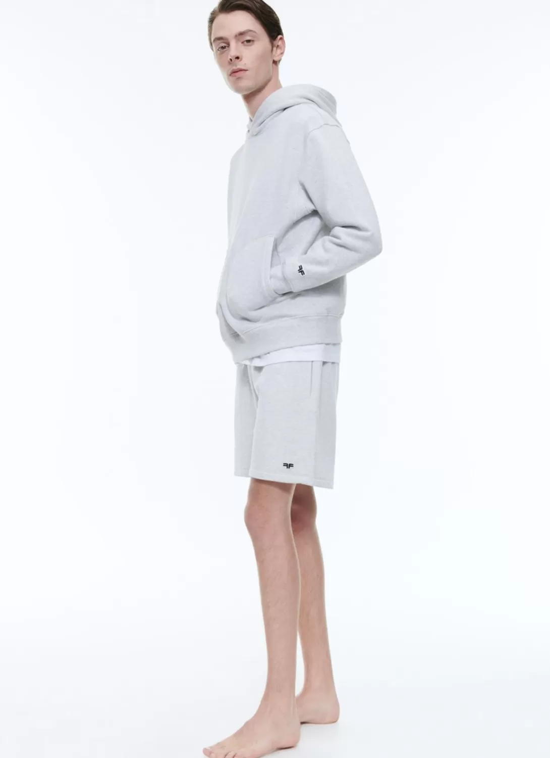 Fursac Organic Cotton Jersey Hoody Grey Hot