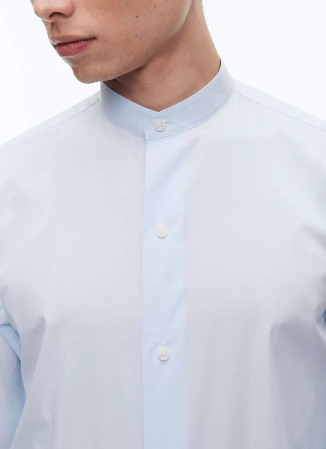 Fursac Organic Cotton Poplin Shirt Sky Blue Fashion
