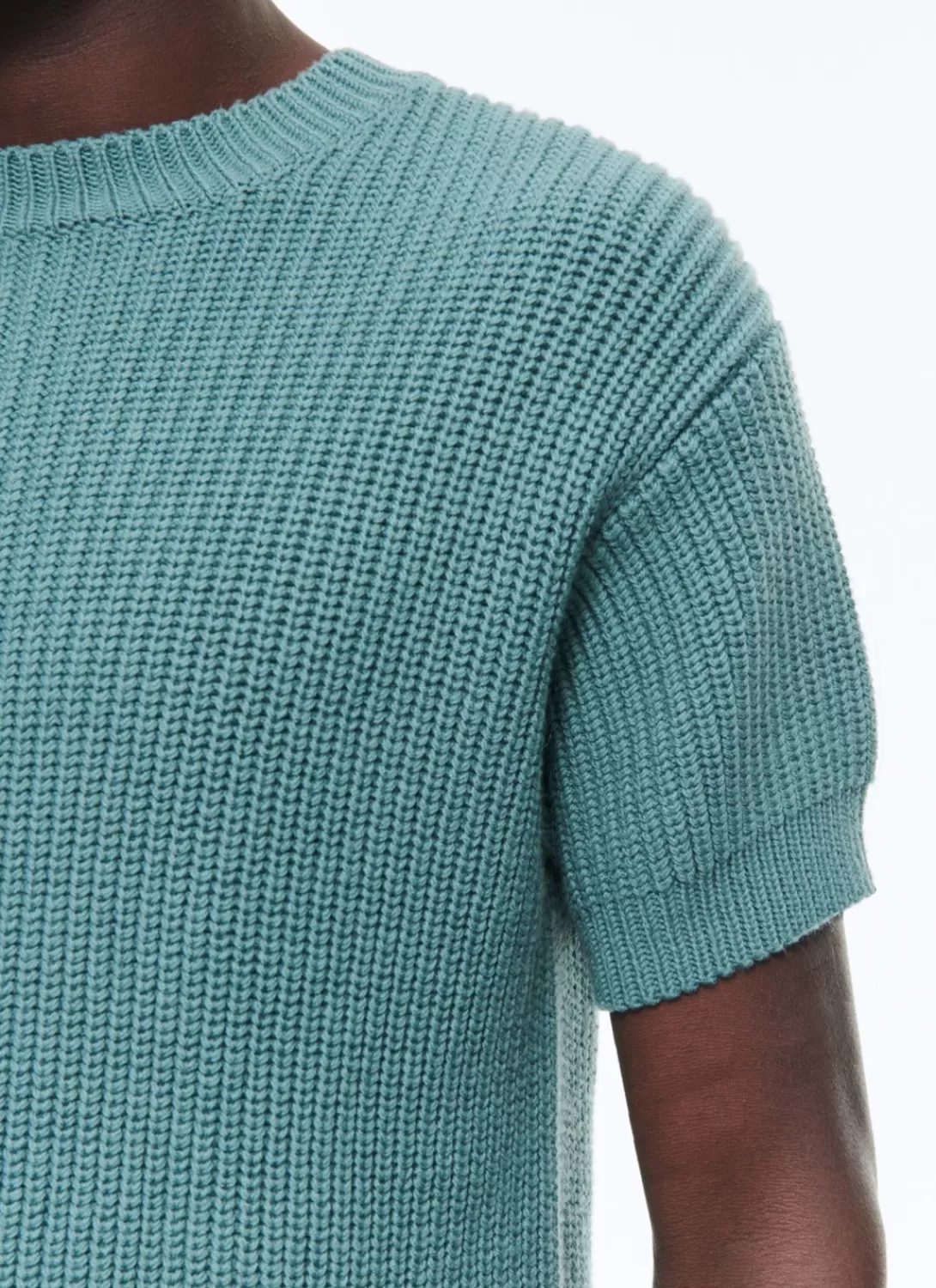 Fursac Ribbed Wool And Cotton Sweater Sage Green Cheap