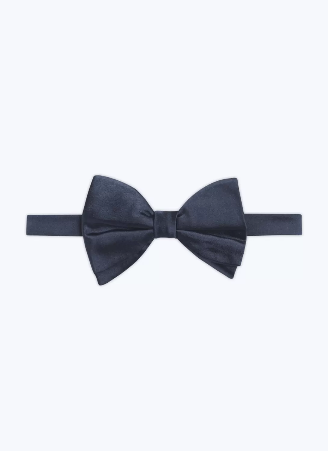 Fursac Satin Bow Tie Navy Blue Outlet