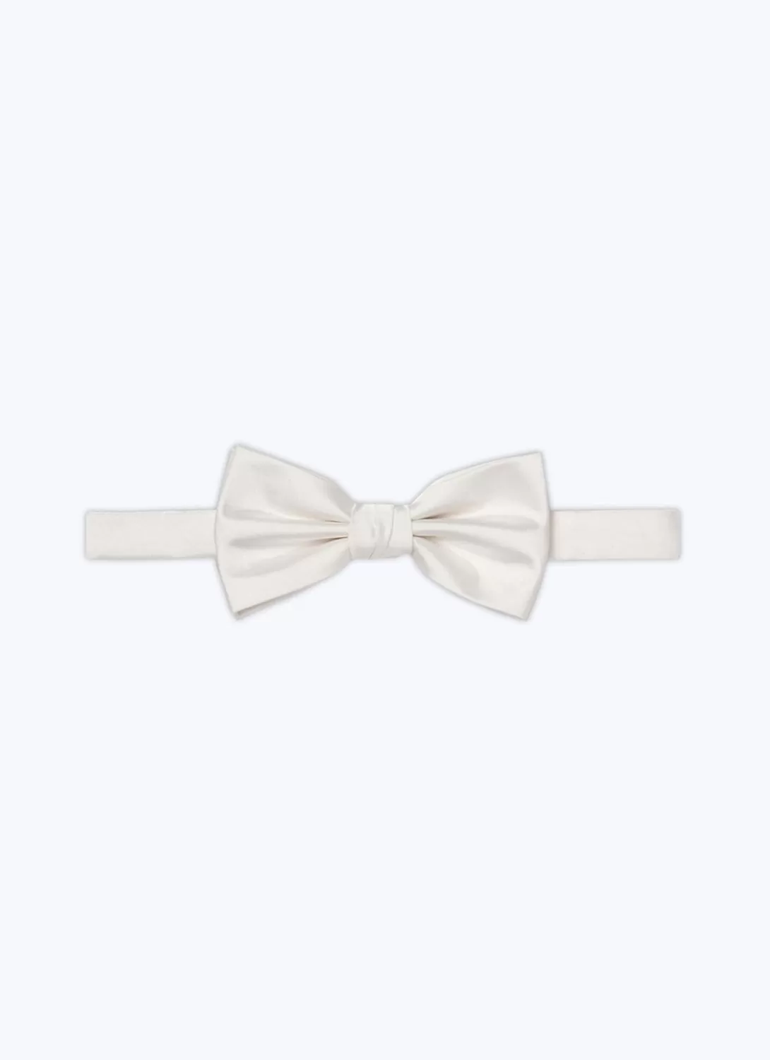 Fursac Satin Bow Tie Ecru Hot